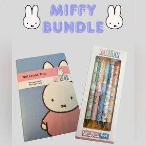 MIFFY Miffy by Magenta Notebook trio set and Gel Pen Set NWT ✨